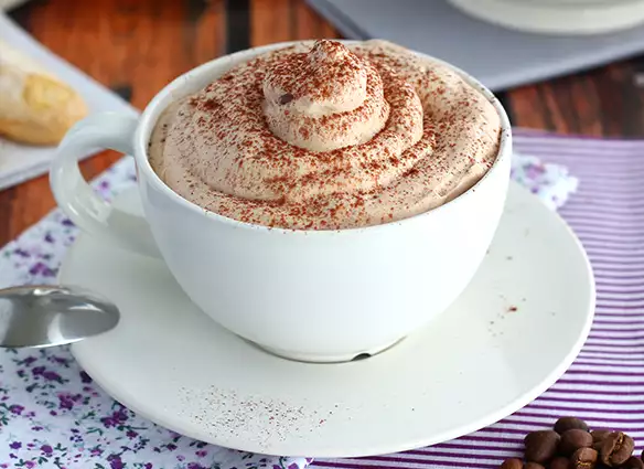 Crema fredda al caffè e nutella fatta in casa