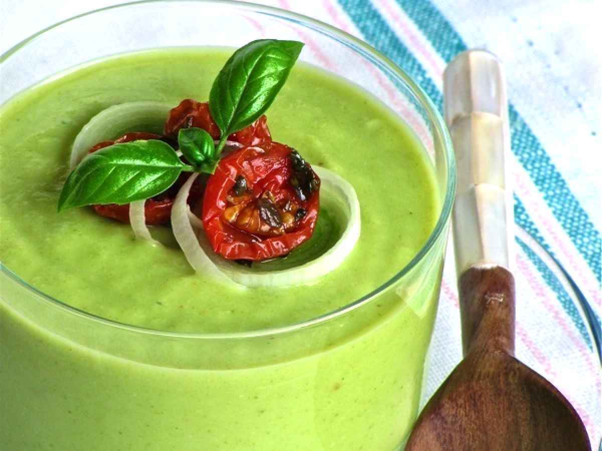 CREMA FREDDA DI ZUCCHINE E PORRI