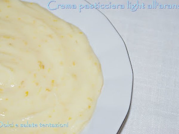 Crema pasticciera light all'arancia