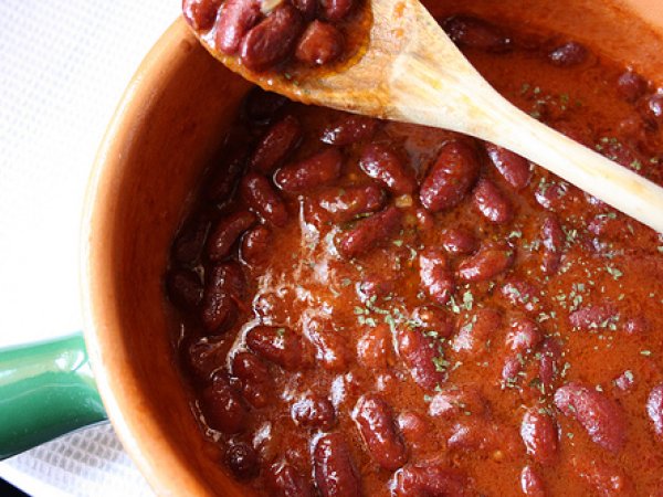 Crema piccante di fagioli rossi e pomodoro