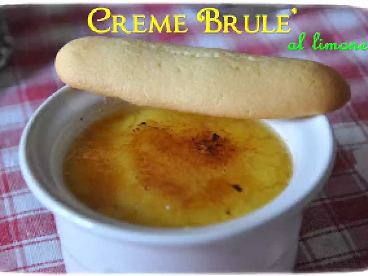 Creme Brulè al limone