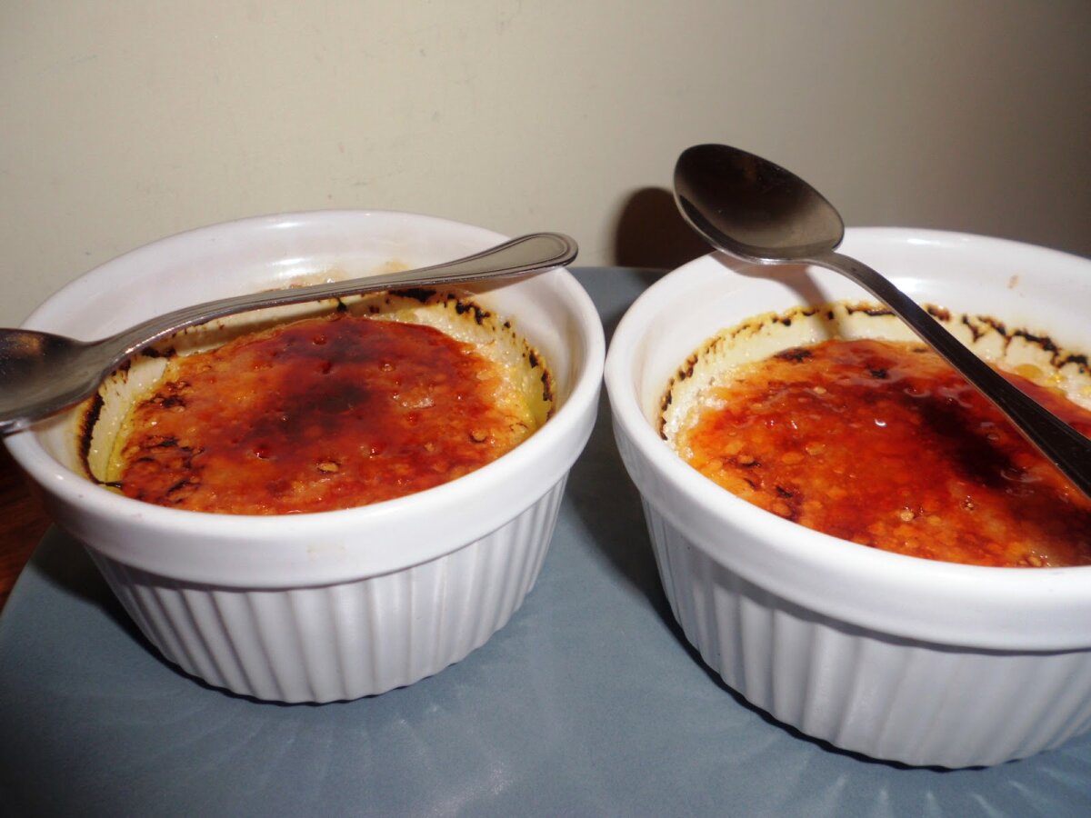 Creme brulè al mascarpone e zenzero