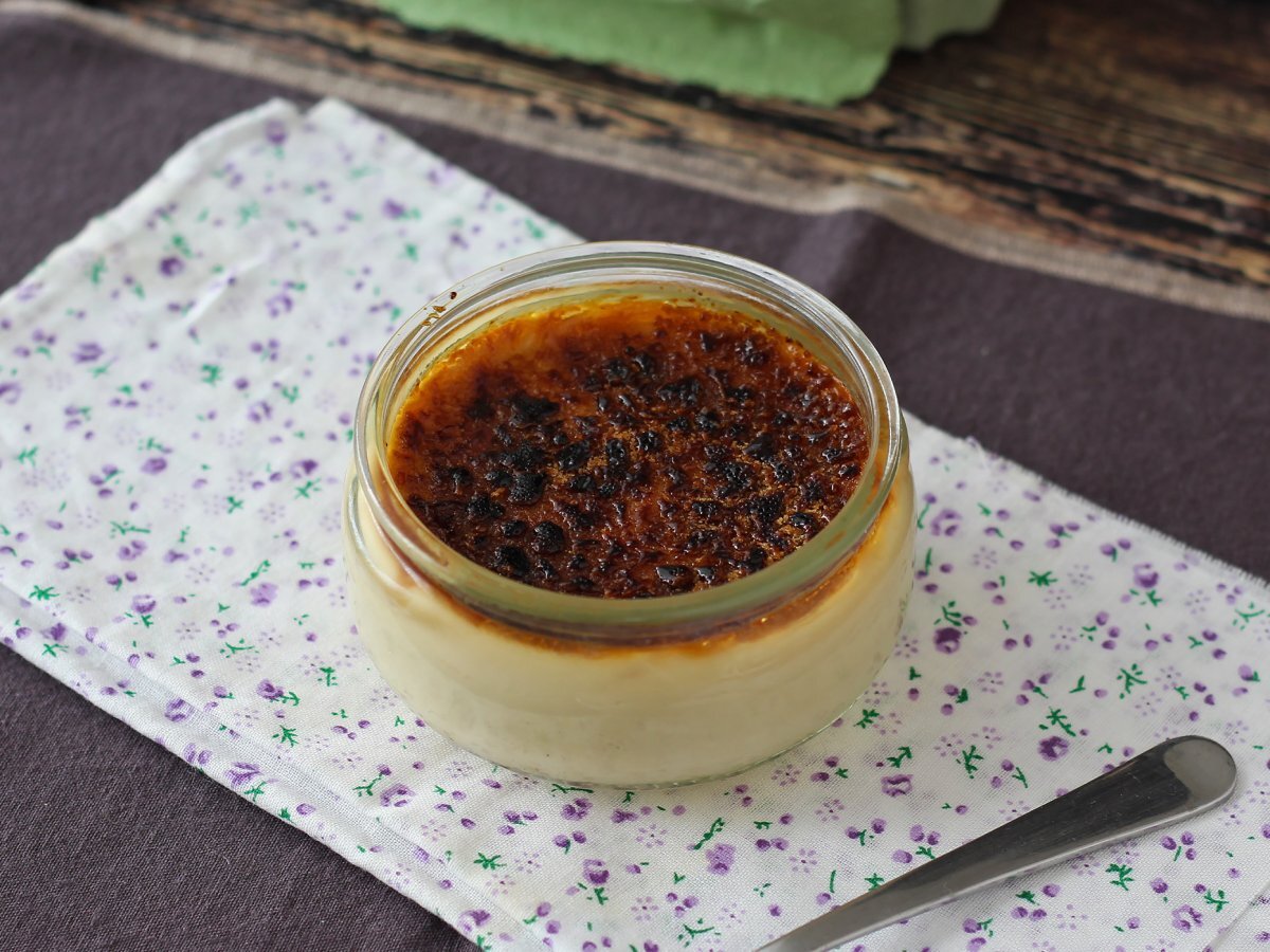 Crème brulée con la friggitrice ad aria