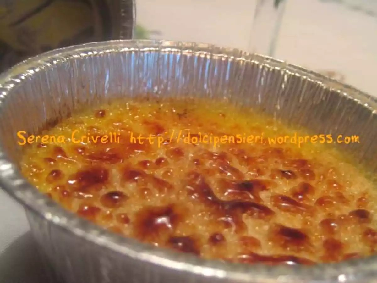 CREME BRULEE CON LATTE DI COCCO E ZUCCHERO DI CANNA di Dolcipensieri