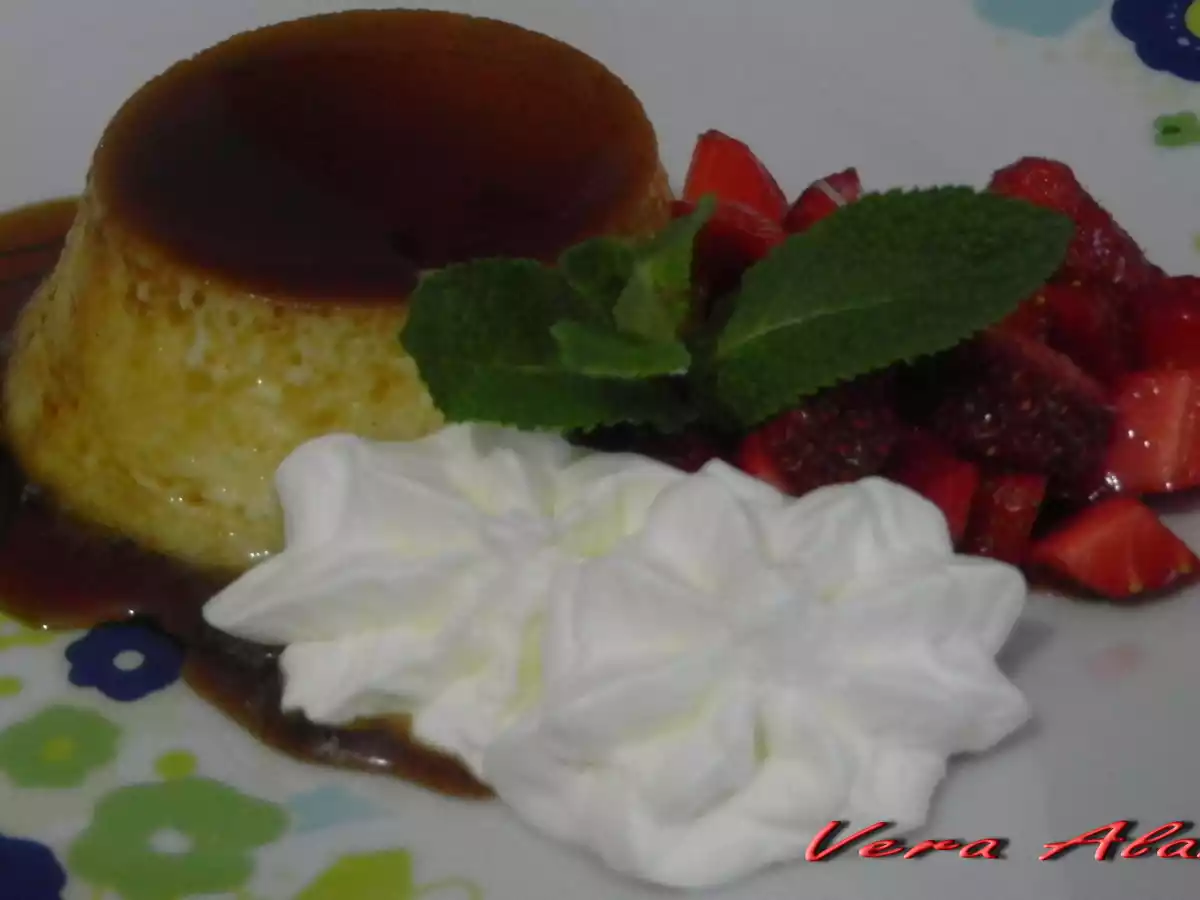 Creme Caramel con le Fragole