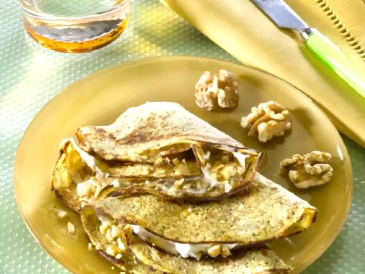 Crepes al gorgonzola e noci