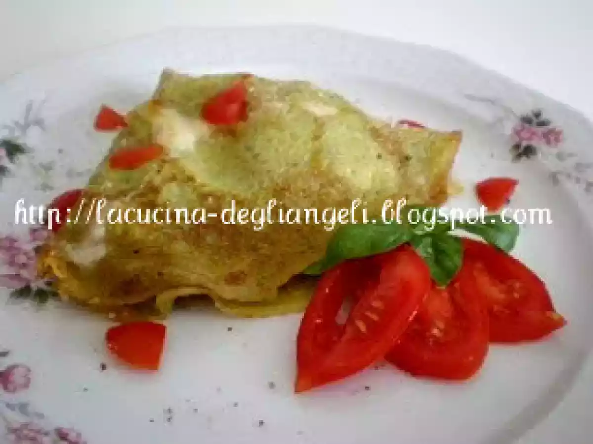 Crèpes al pesto con ripieno gustoso