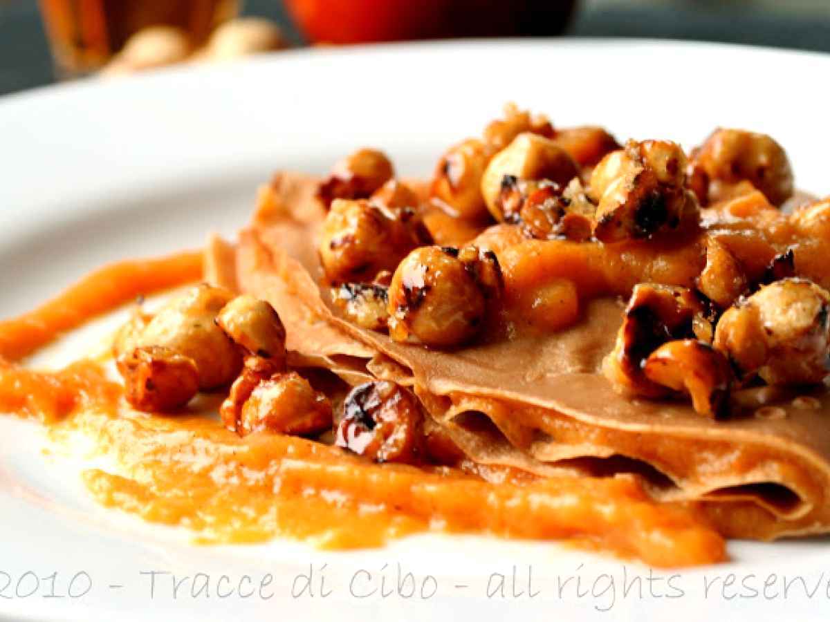 Crepes autunnali con farina di castagne