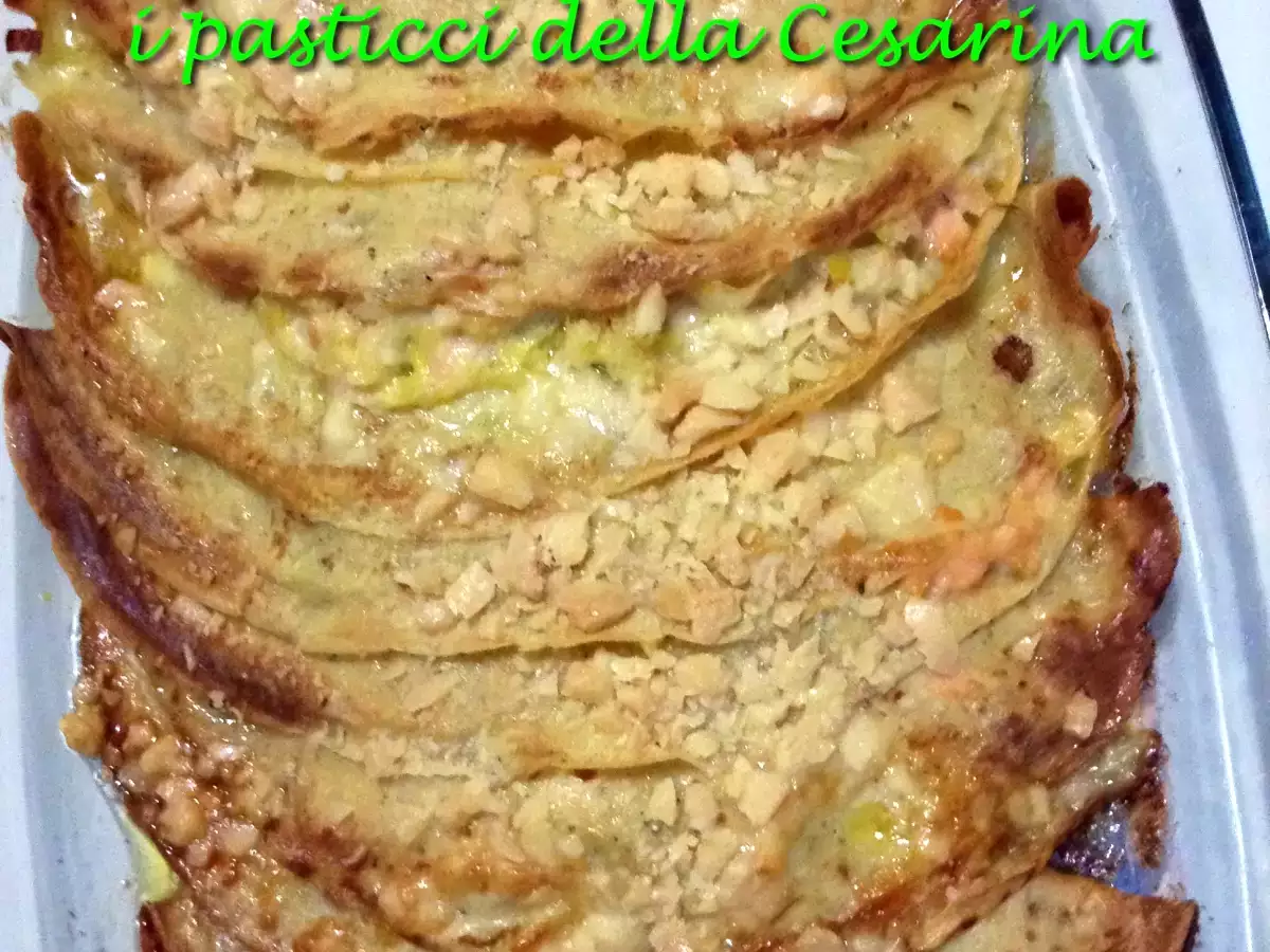 Crepes con porri e salmone - foto 2