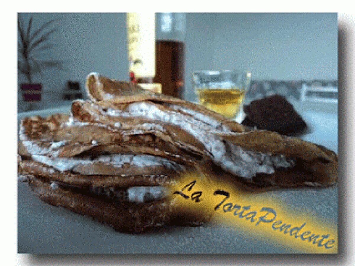 Crepes di farina di castagne alla ricotta