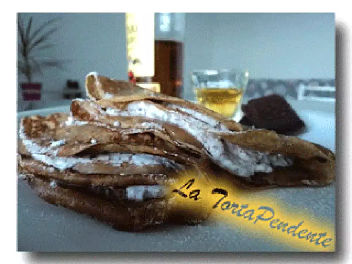 Crepes di farina di castagne alla ricotta