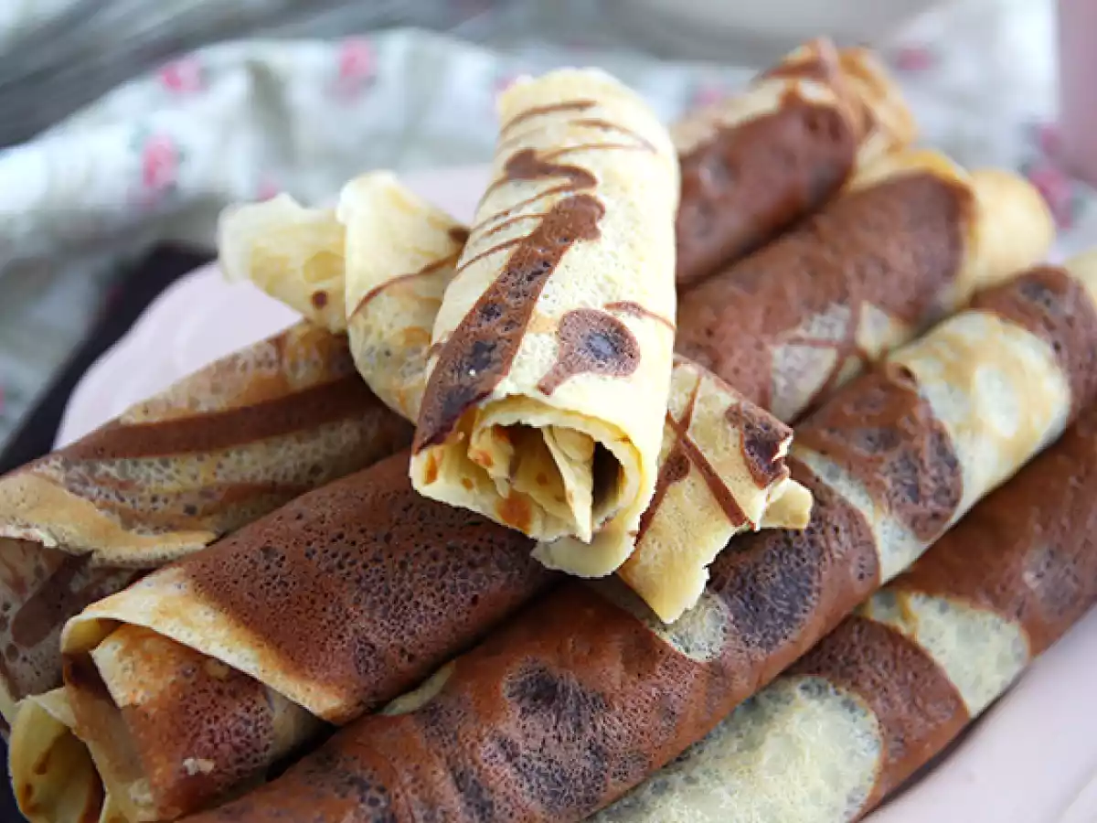 Crêpes marmorizzate (vaniglia e cioccolato) - foto 2