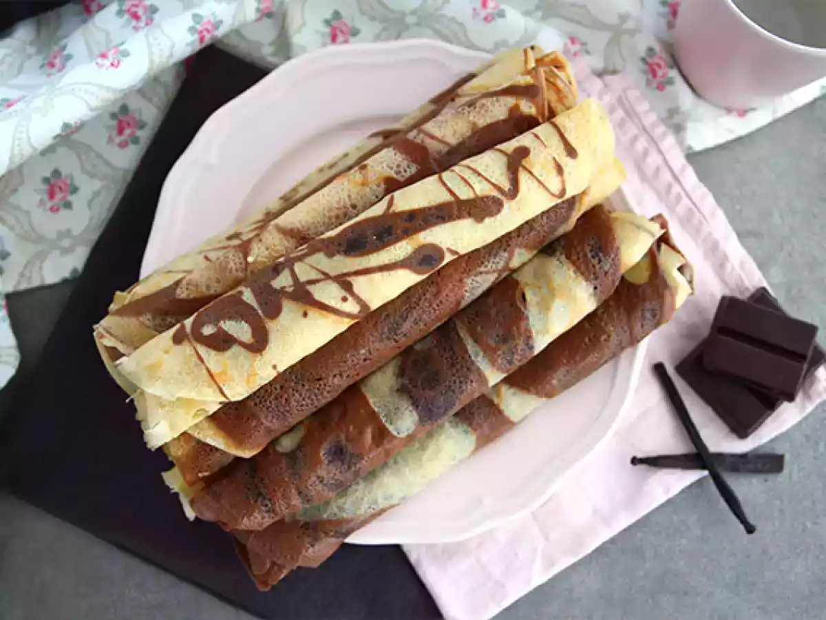 Crêpes marmorizzate (vaniglia e cioccolato) - foto 3