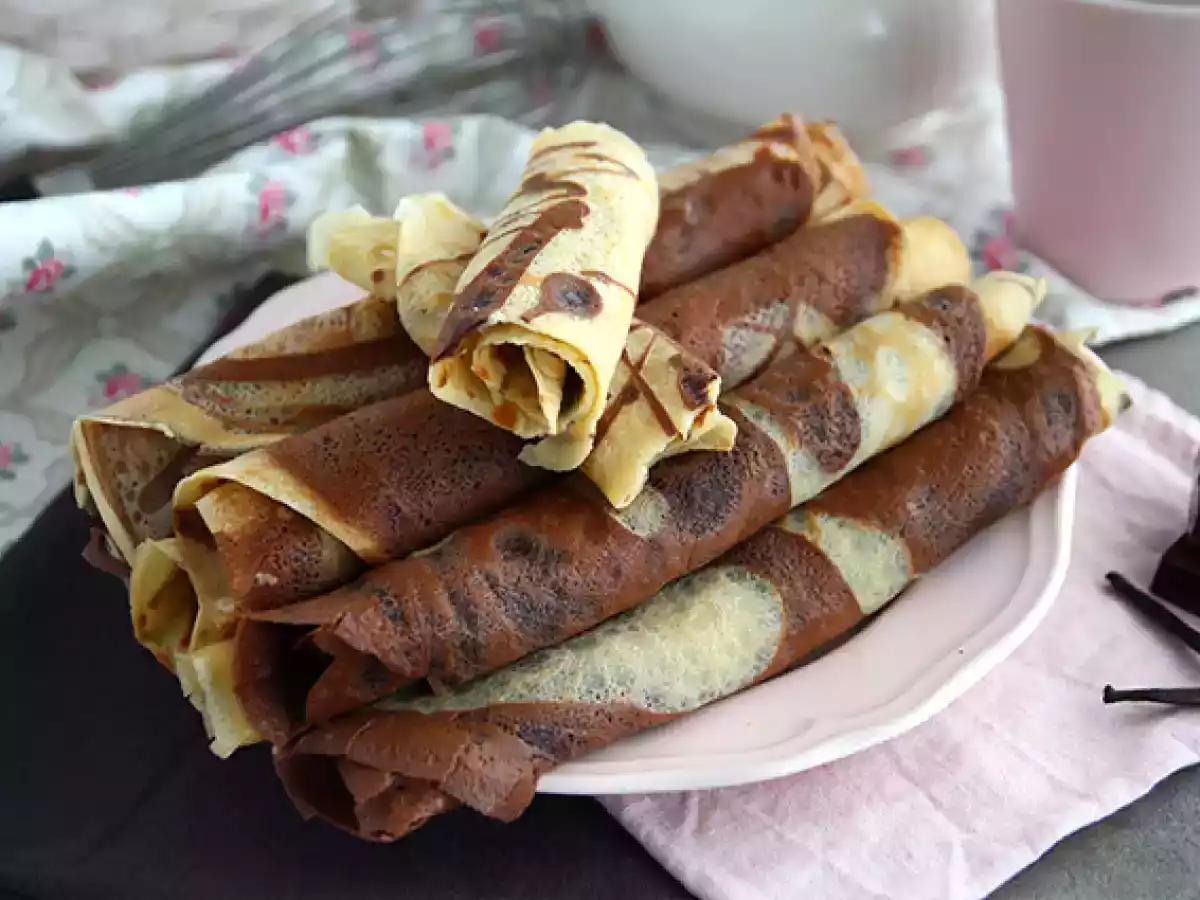 Crêpes marmorizzate (vaniglia e cioccolato) - foto 4