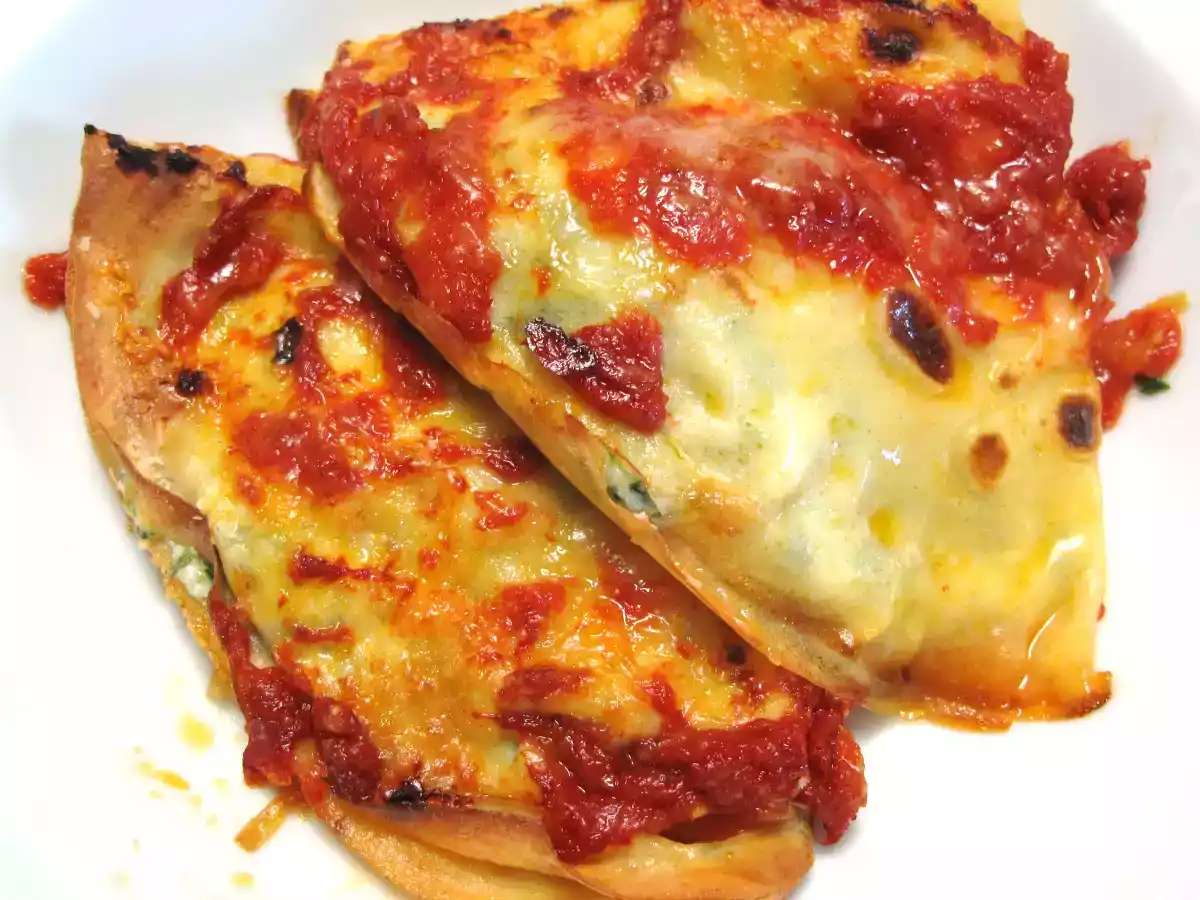 Crepes rucola, ricotta e grana