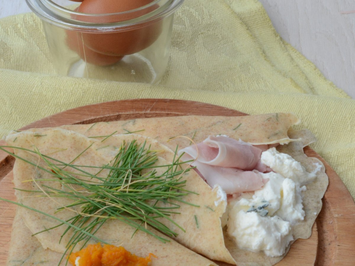 Crepes salate con farina integrale