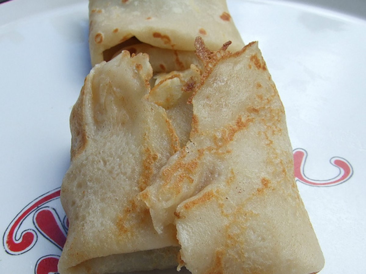 Crespelle al grano saraceno con bitto e spinaci