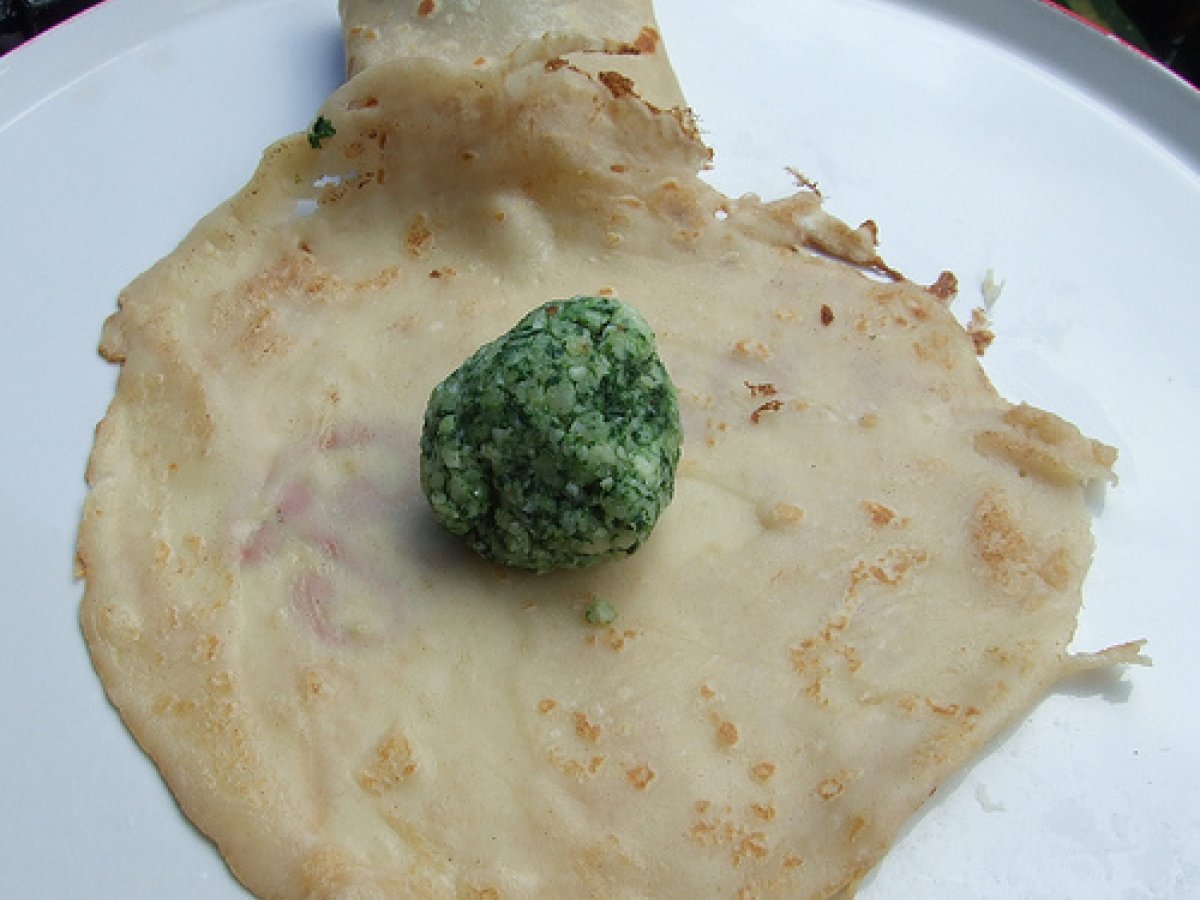 Crespelle al grano saraceno con bitto e spinaci - foto 2