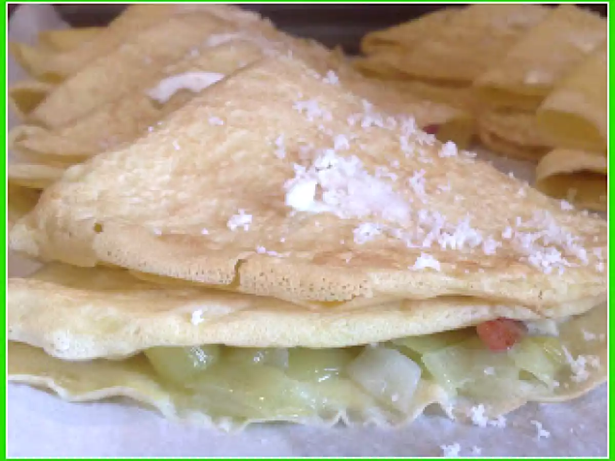 CRESPELLE CON PORRI, BRIE E SPECK - foto 3