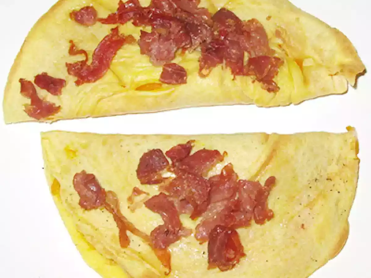 Crespelle con zucca e prosciutto croccante