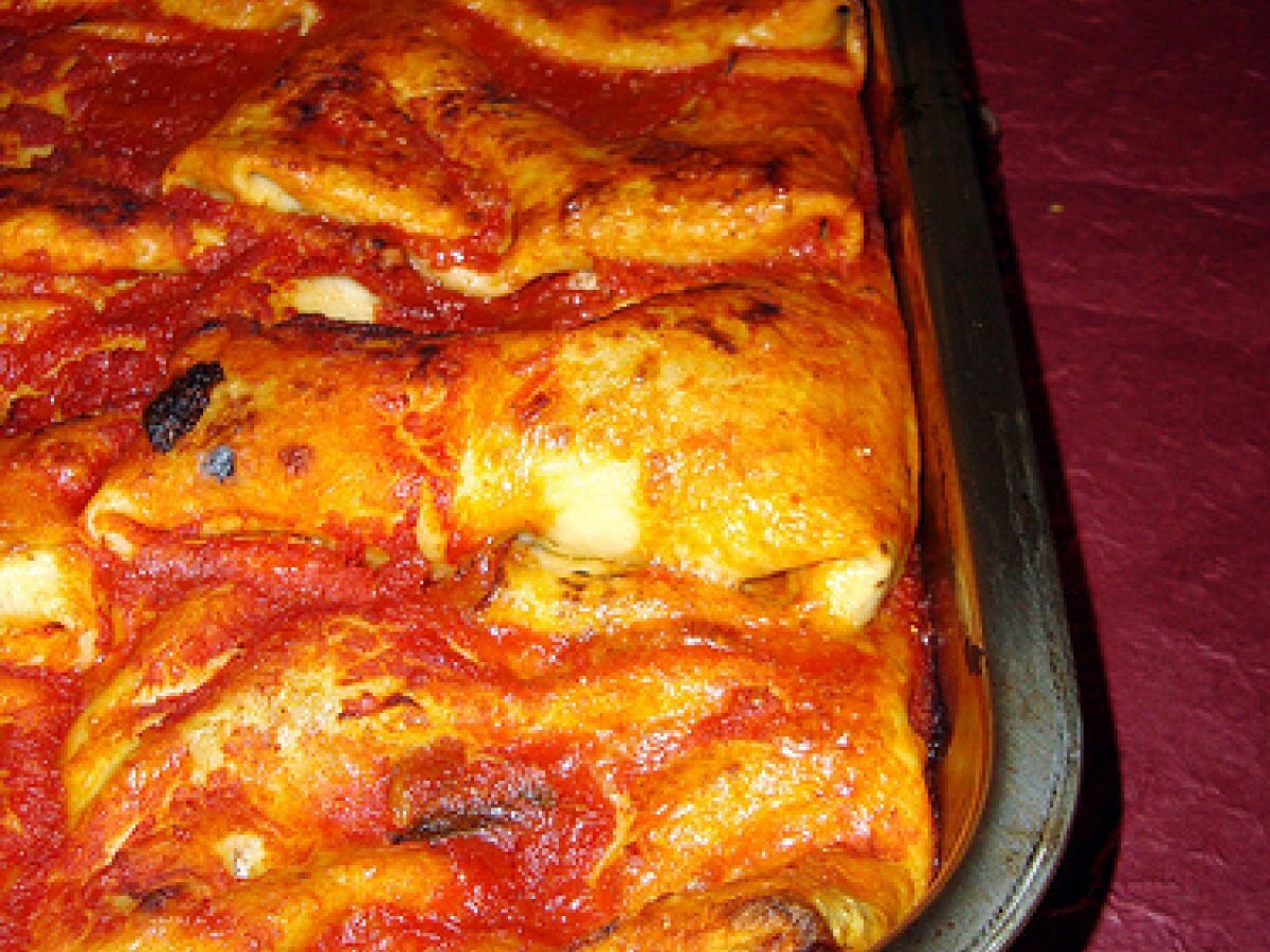 Crespelle di carne al pomodoro