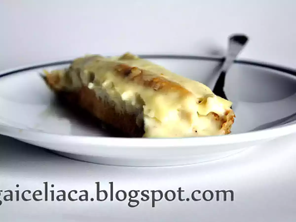 Crespelle di grano saraceno ai porri e gorgonzola