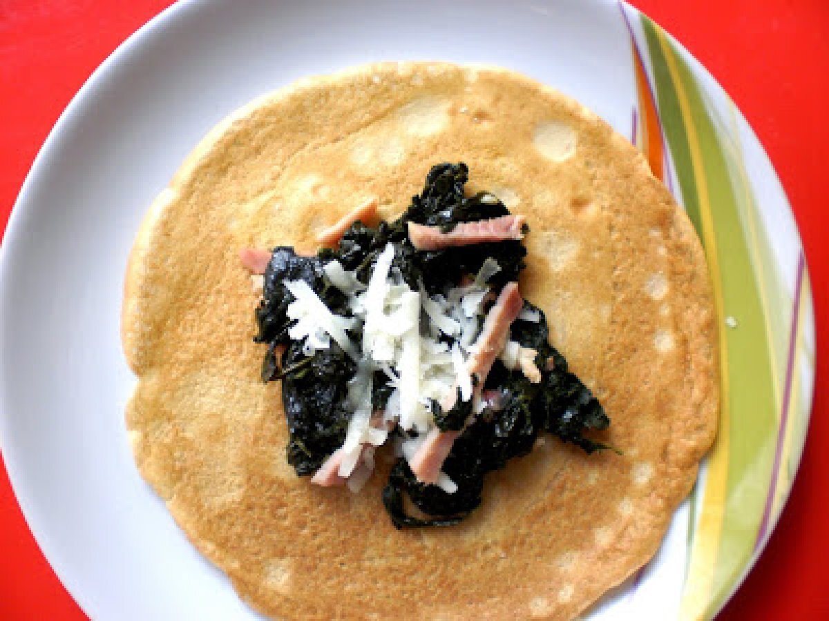 Crespelle di grano saraceno con cavolo nero e pecorino - foto 3