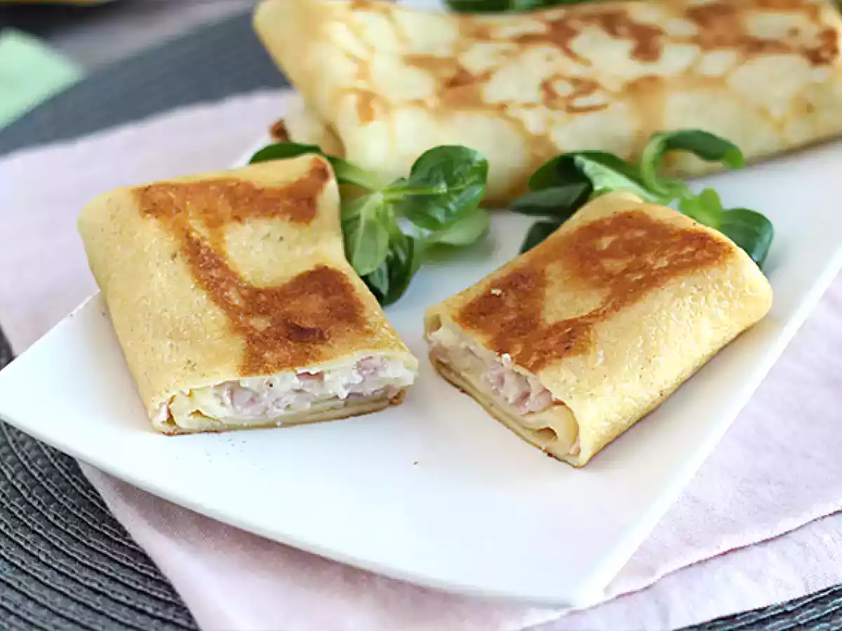 Crespelle prosciutto cotto e besciamella