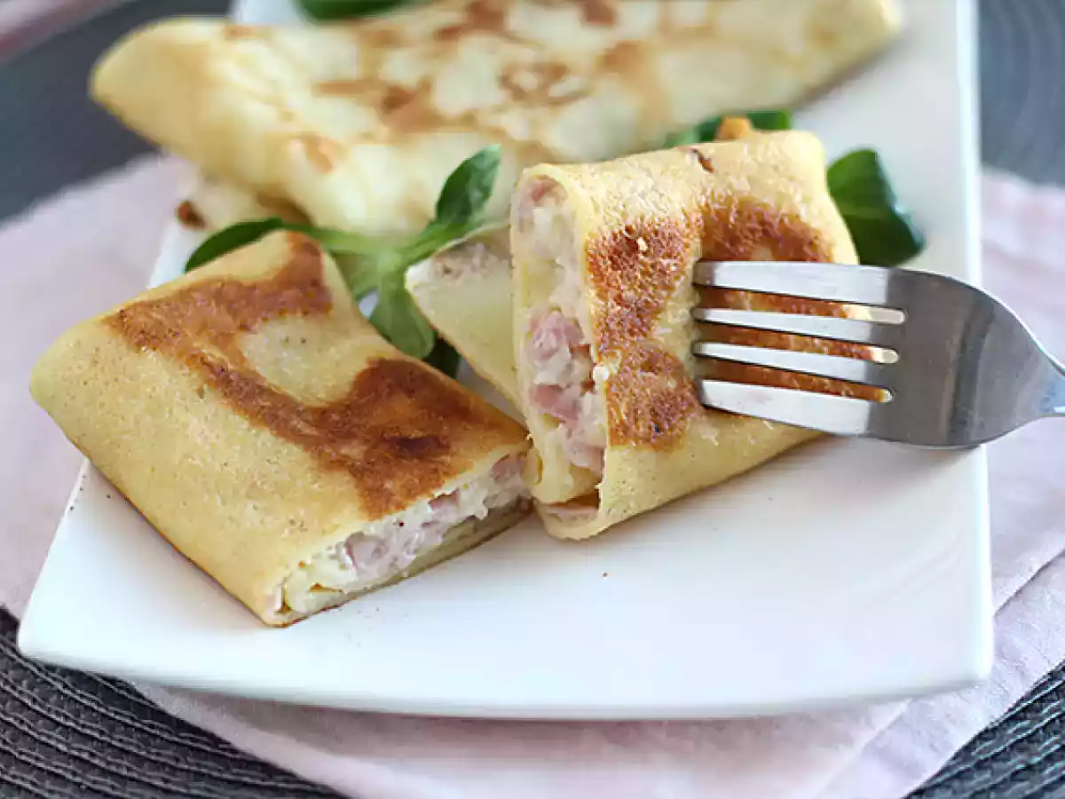 Crespelle prosciutto cotto e besciamella - foto 4