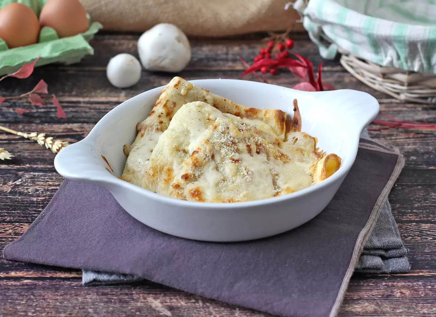 Crespelle ricotta e funghi: la ricetta vegetariana cremosa perfetta per ogni occasione