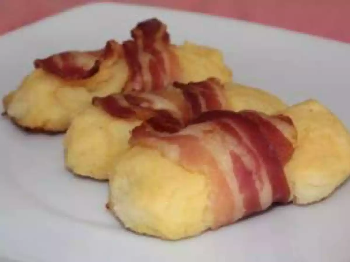 Crocchette di patate al forno rivestite di pancetta