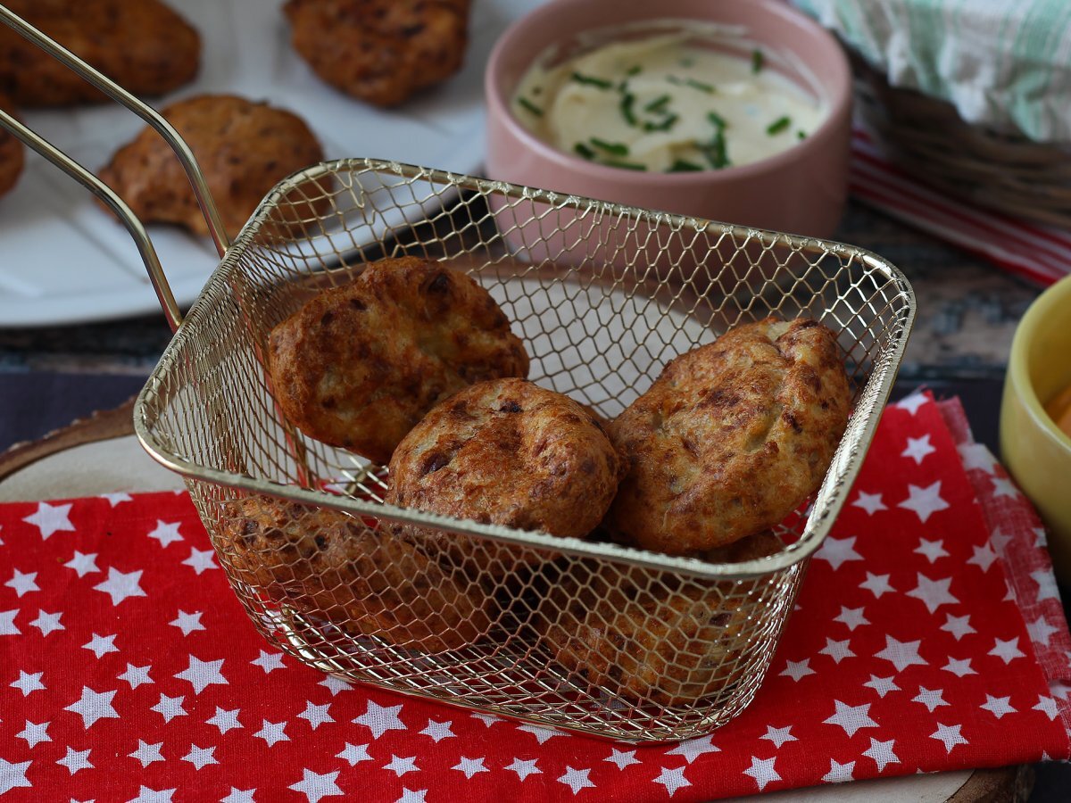 Crocchette di pollo in friggitrice ad aria