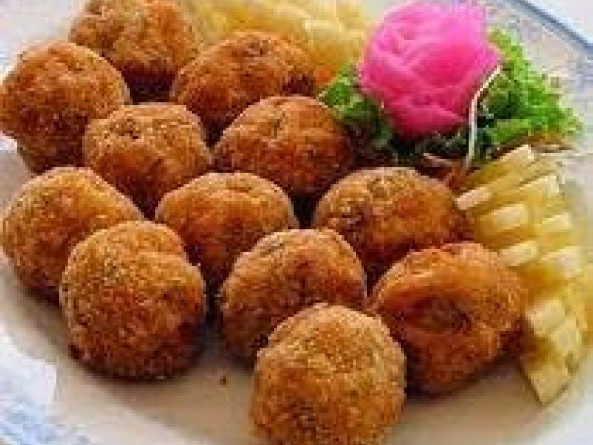 Crocchette di riso e gamberetti