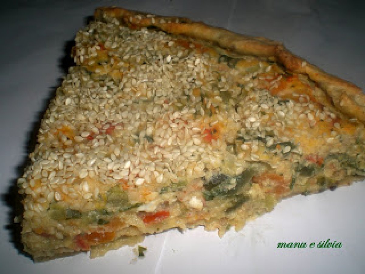 Crostata ai cereali e verdure