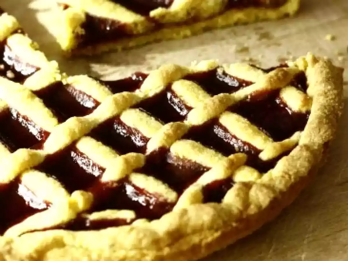 Crostata ai lamponi con farina di meliga