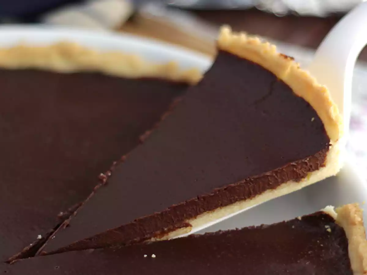 Crostata al cioccolato con pasta sablée - ricetta facile - foto 3