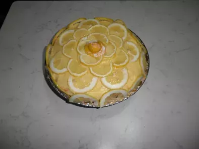 Crostata al limone con pasta frolla e pan di spagna