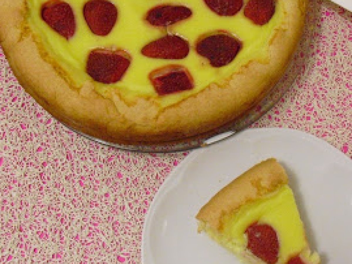 Crostata alla crema cotta e fragole - foto 2