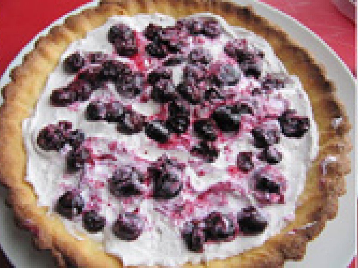 Crostata alla crema di mascarpone e mirtilli - foto 3