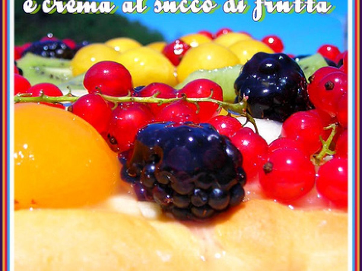 CROSTATA ALLA FRUTTA CON BASE ALLA RICOTTA E CREMA AL SUCCO DI FRUTTA - foto 3