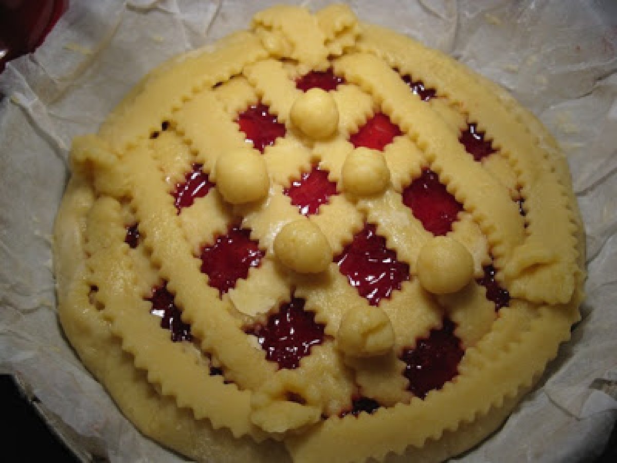 Crostata alla marmellata di fragole con frolla alla francese - foto 6