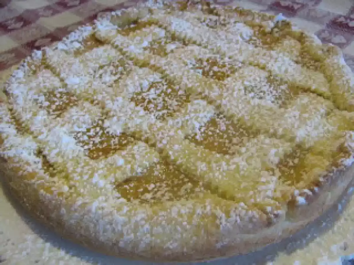 CROSTATA ALLA RICOTTA E MARMELLATA DI ALBICOCCHE