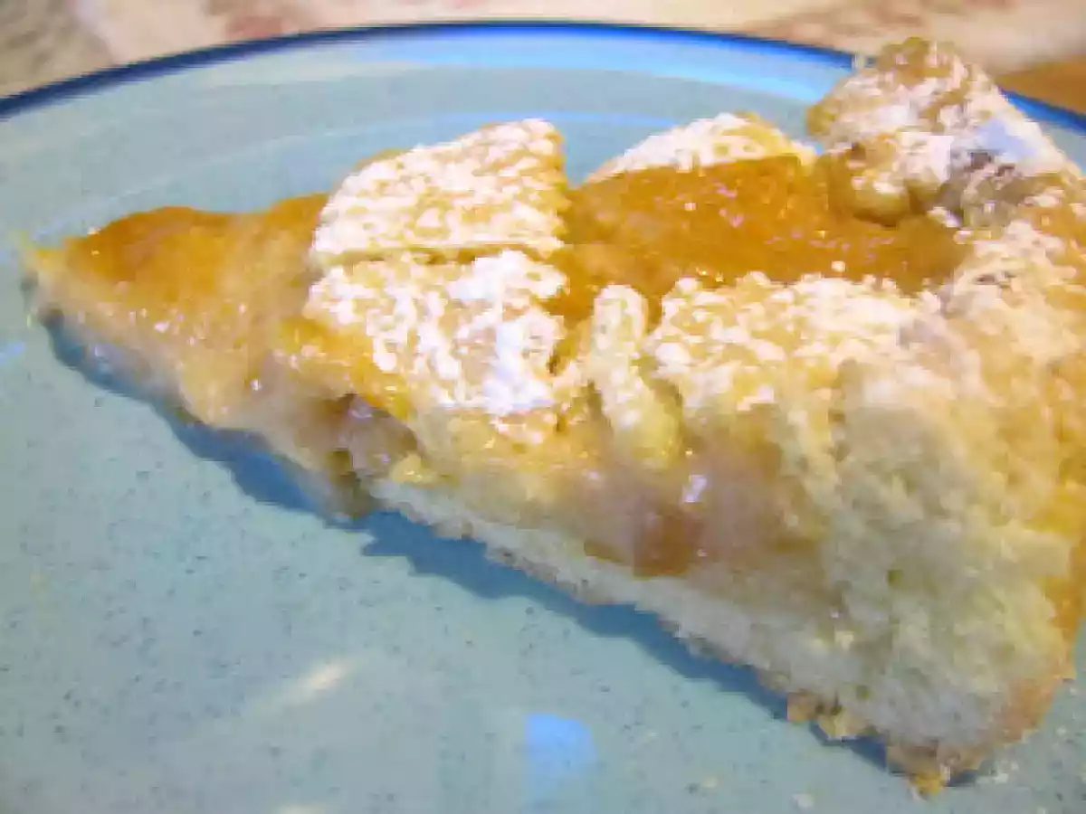 CROSTATA ALLA RICOTTA E MARMELLATA DI ALBICOCCHE - foto 2