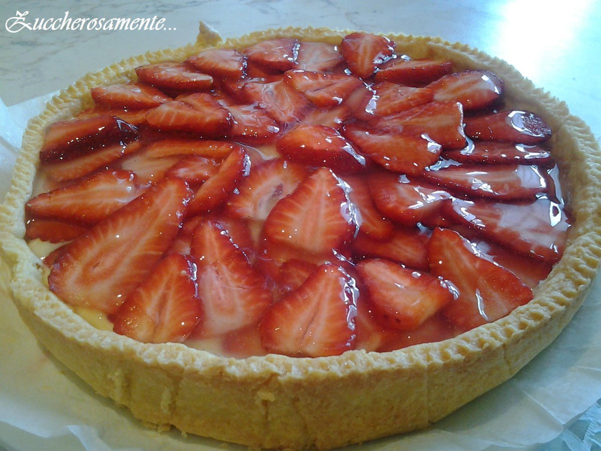 Crostata alle fragole e crema pasticcera - foto 2