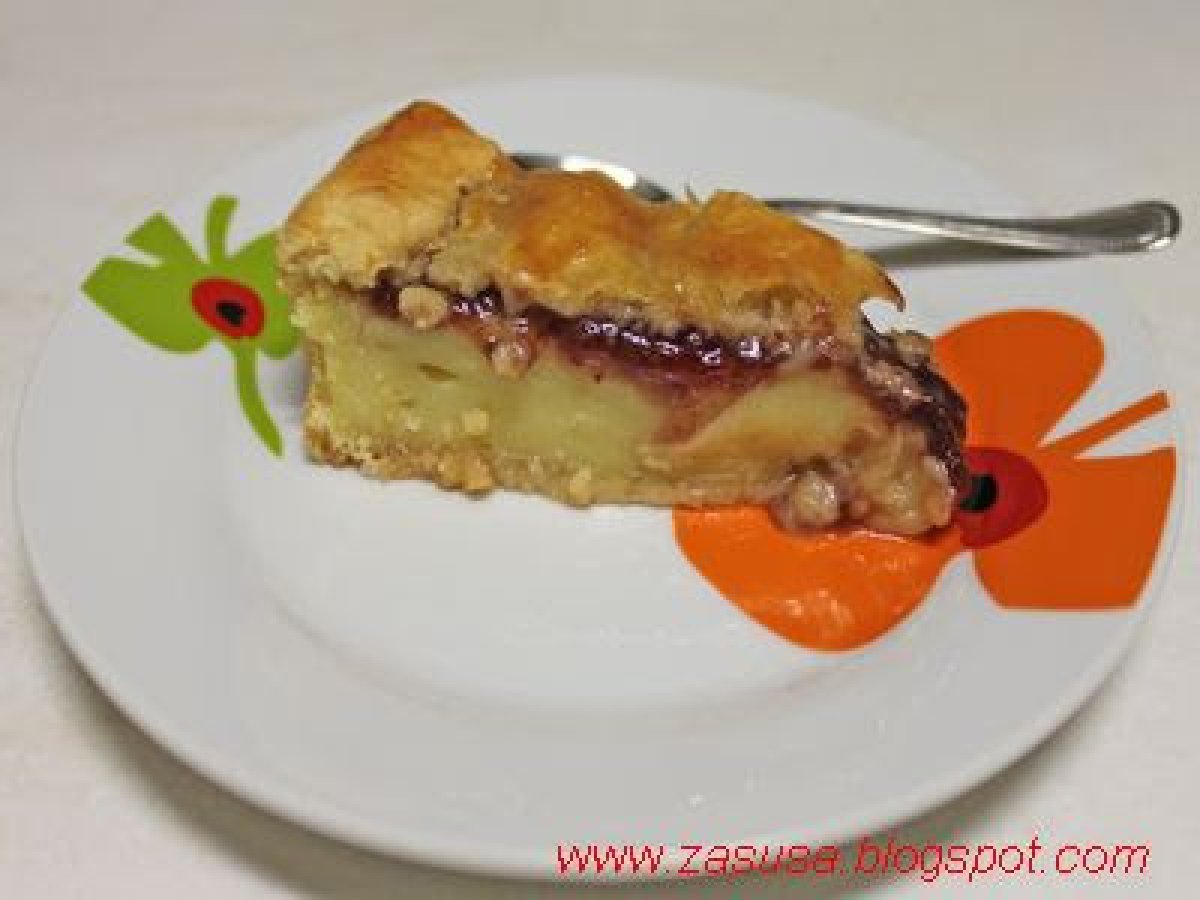 Crostata chiusa crema e marmellata - foto 2