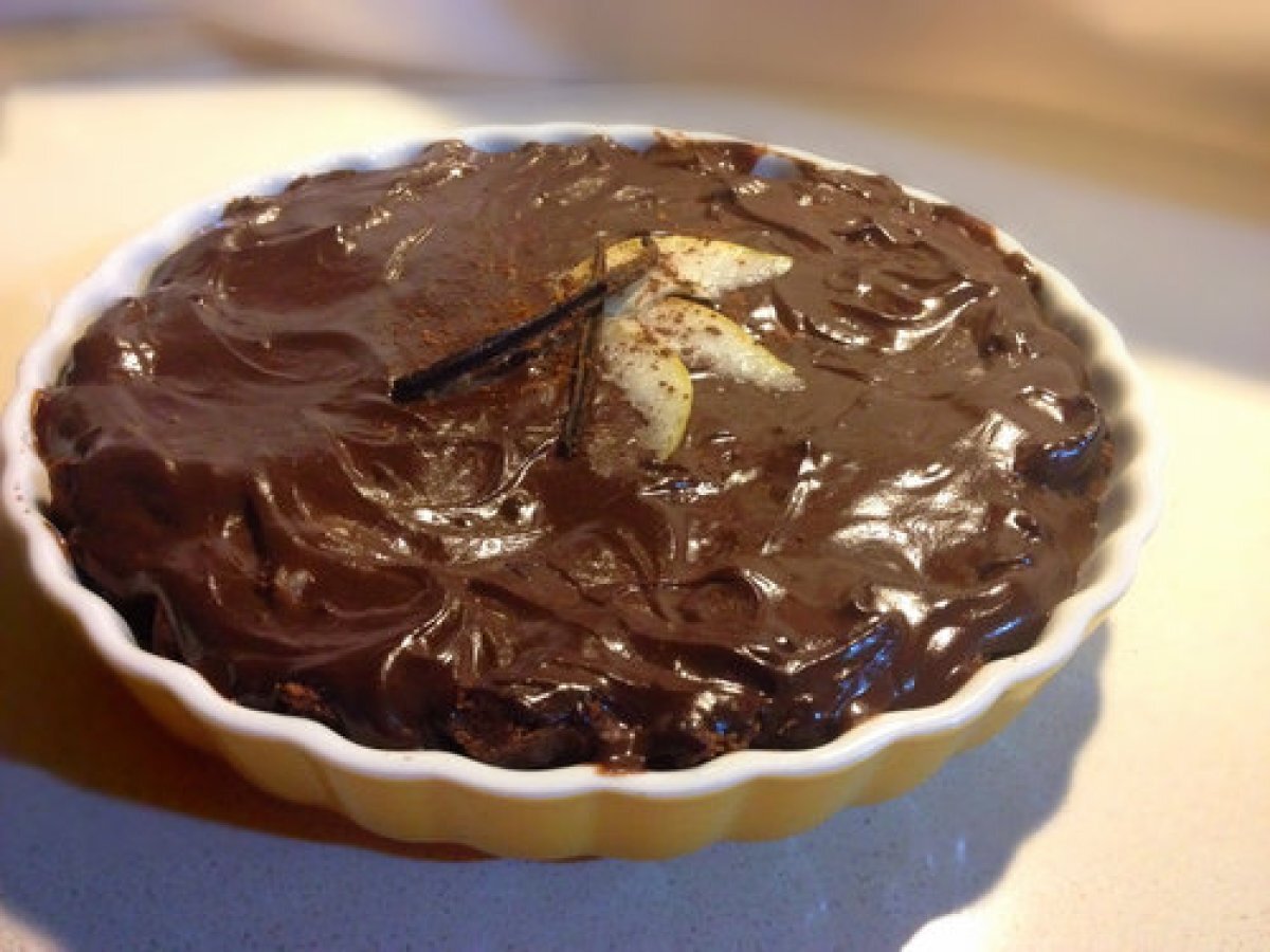 Crostata cioccolato e pere, senza glutine