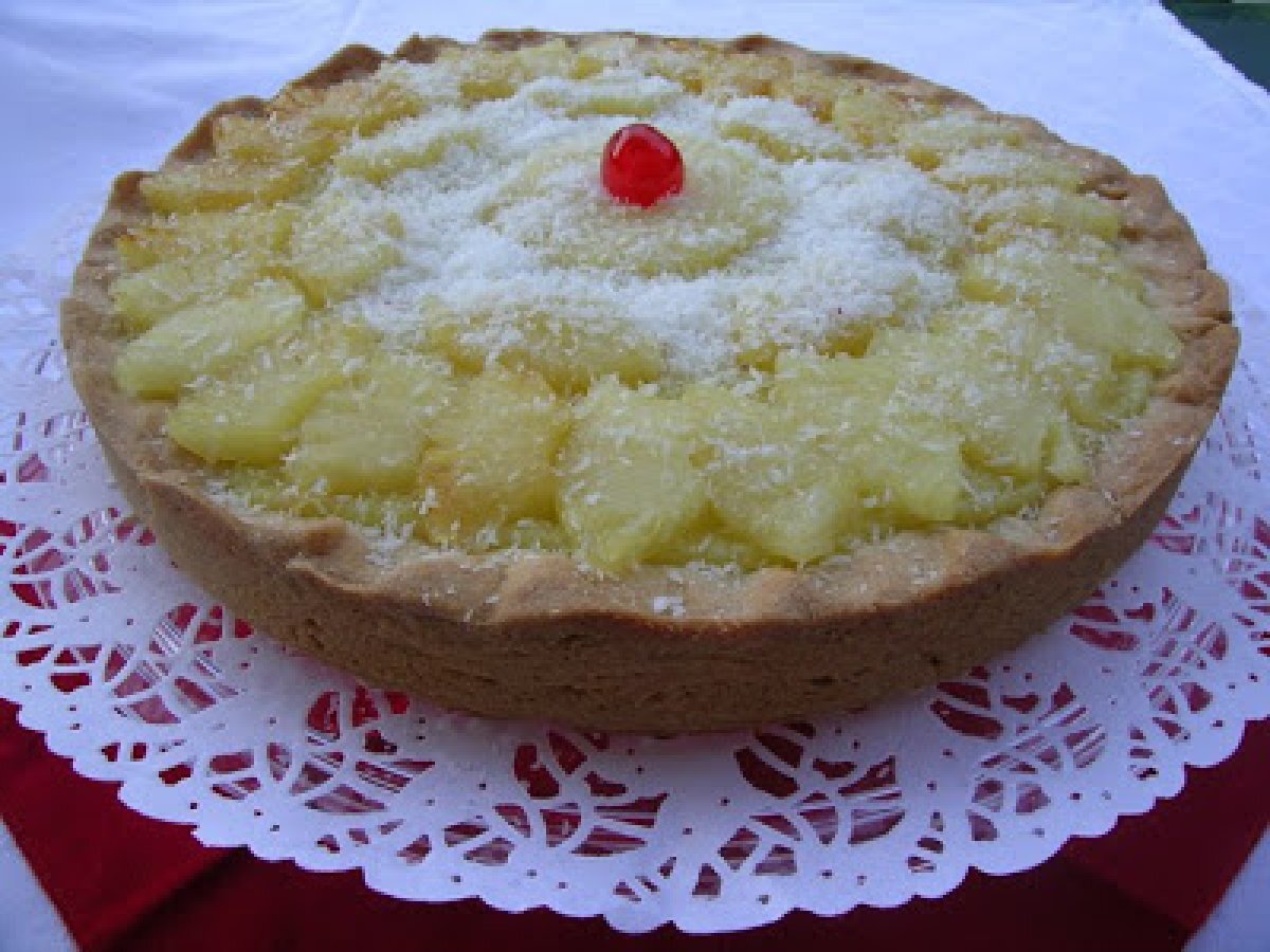 Crostata cocco e ananas