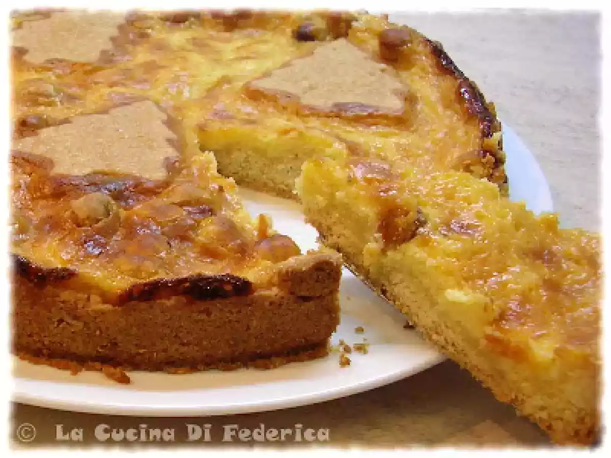 Crostata con cioccolato bianco, nocciole e yogurt - foto 2