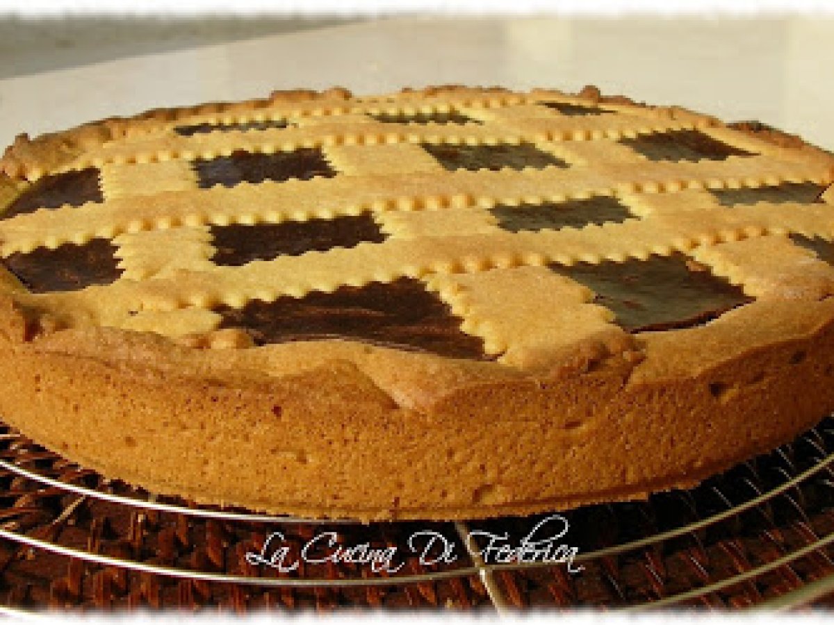 Crostata con crema al cioccolato e Buon Compleanno Linda - foto 2