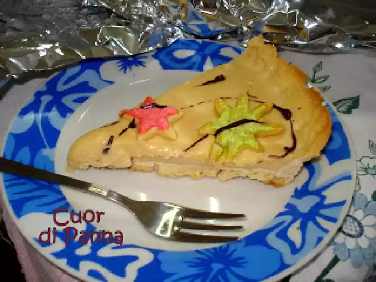 Crostata con crema al mascarpone e nutella bianca - foto 2